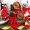 3 Rolls 30 Yards Christmas Red Velvet Ribbon with Gold Edge 2.5 Inch Wide Wired Ribbon Outdoor Ribbon Holiday Decorative Ribbon Fabric Ribbons for Xmas Tree Bow Wreath Making Gift Wrapping Craft